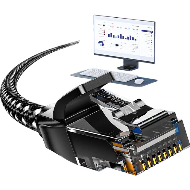 Сетевой кабель SAMZHE Cat6A Ethernet, 2 метра, чистая медь, 10 Гбит/с, патч-корд для домашнего компьютера, сетевое подключение, 8-жильный витой кабель, совместимый с 2.5G Gigabit, MWD6A020