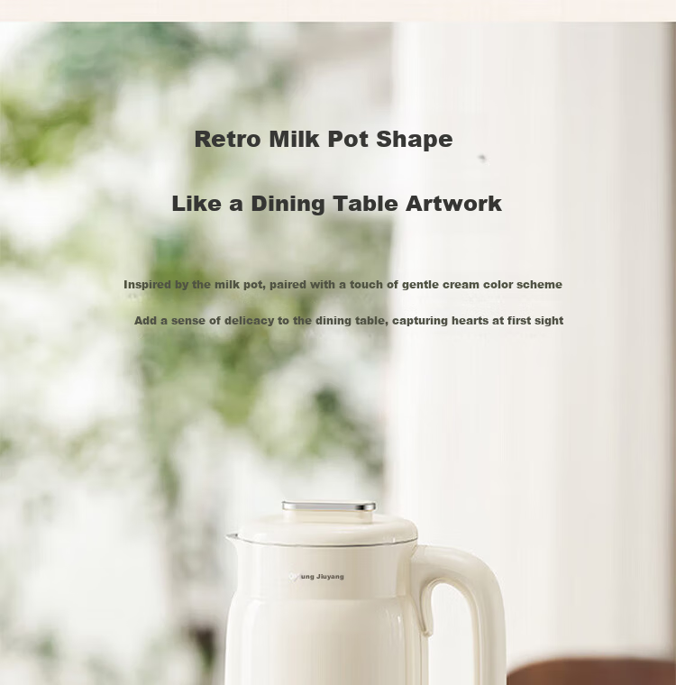 Joyoung Home Use 1L Quiet Blender Soy Milk Maker Food Processor, 22-Minute Fast Soy Milk Maker DJ10X-D285 20