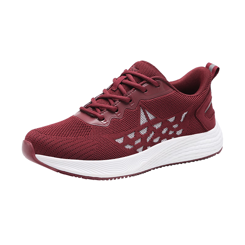 RED DRAGONFLY Women's Mesh Casual Shoes Qi Ji Red Versatile Travel Shoes Lightweight Running Sports Shoes WXB151872 Red Size 35