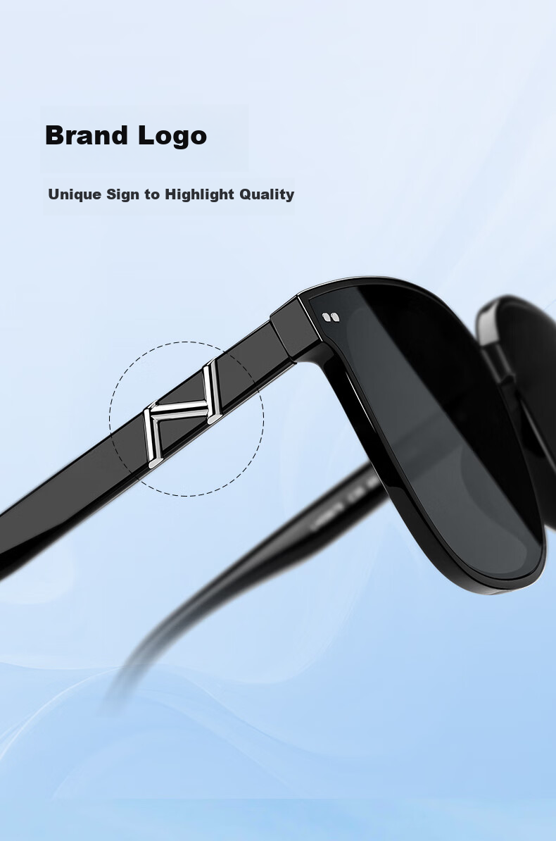 LOHO Polarized Sunglasses for Men, Driving-Specific 2026 New Style, Square Frame UV Protection Glasses for Wome 7