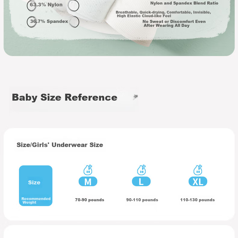 COCO SMART Girls' Bra for Middle And High School Students during Puberty, Shaping Underwear for Ages 12-16, Sports Bra for Young Wome 15