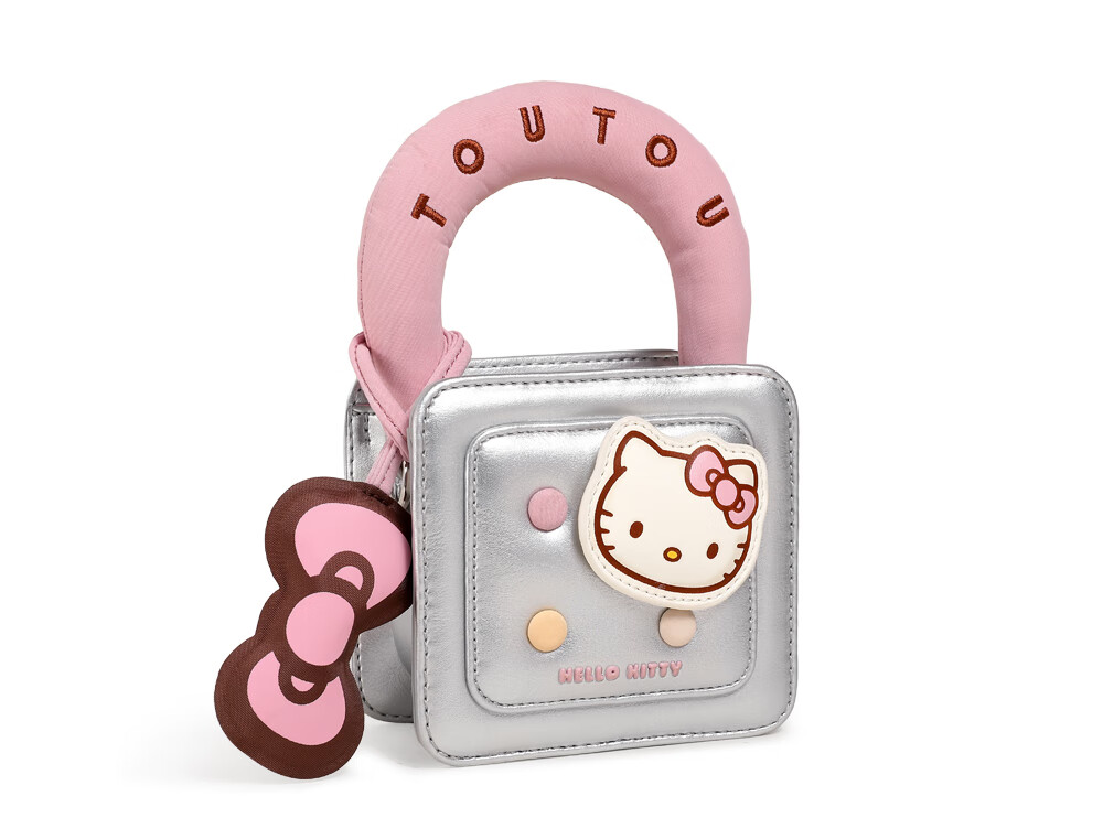 Toutou Birthday Gift, HelloKitty Shoulder Bag, Sanrio Waffle Bag, Red Hello Kitty Zodiac Year Souvenir 43