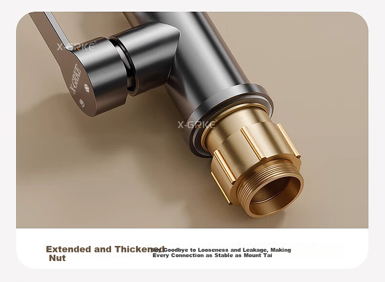 X-GRKE [Germany] Kitchen Faucet Hot And Cold Water Two-In 304 Stainless Steel Sink Faucet with 360° Rotation LR 21