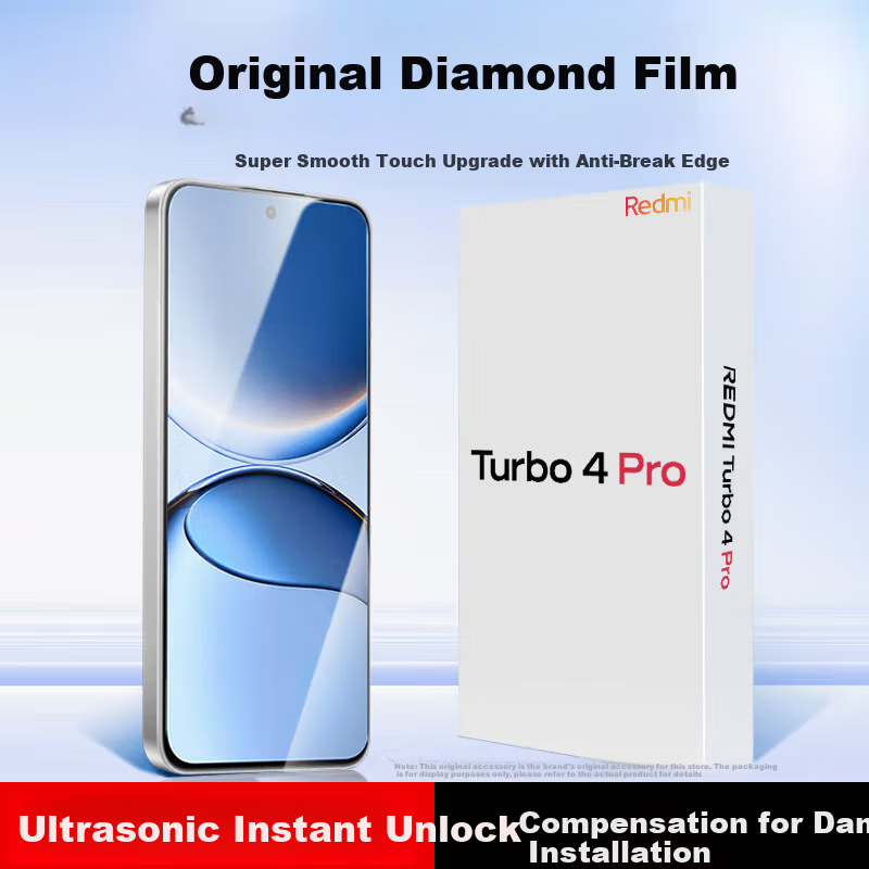 KOOLIFE Tempered Glass Screen Protector for Redmi Turbo 4 Pro And Redmi Turbo 5 Max, Full Coverage High Definition Ultra-Thin Shatterproof Anti-Fingerprint Protective Film