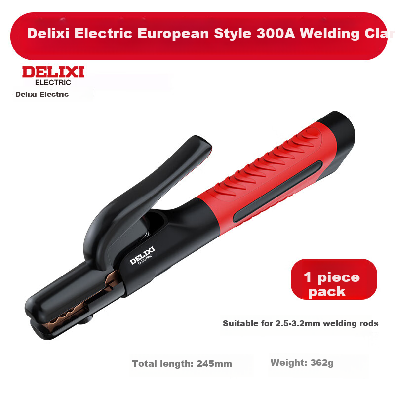 DELIXI Welding Clamp, Industrial-Grade Anti-Scalding Welding Clamp, Argon Arc Welding Gun Accessories, Copper Welding Clamp