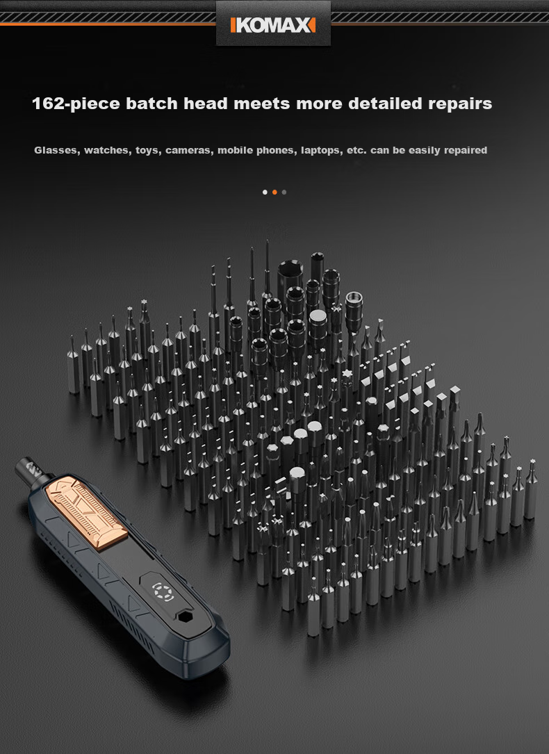 KOMAX Precision Screwdriver Set, Laptop Disassembly Tools, Complete Set of Phillips, Flathead, Hexagonal And Torx Magnetic Screwdrivers 17