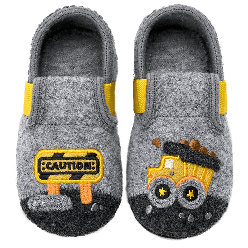 Xiaorong Home Shoes Big Truck Boys' Kids Shoes 2-5-8 Years Spring Autumn Winter Soft Sole Non-Slip Floor Shoes Sewn Comfortable Warm