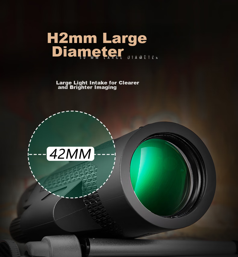 BIJIA Monocular Telescope, 10X42DF, Concert Viewing, High Magnification, High Definition, Large Aperture, Night Vision, Waterproof, Portable Binoculars 7