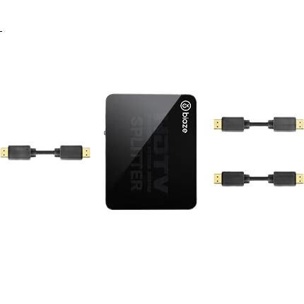 HDMI-разветвитель BIAZE 4K HD, один вход, два выхода, для ноутбука, телевизора, монитора, проектора, зеркальное отображение экрана
