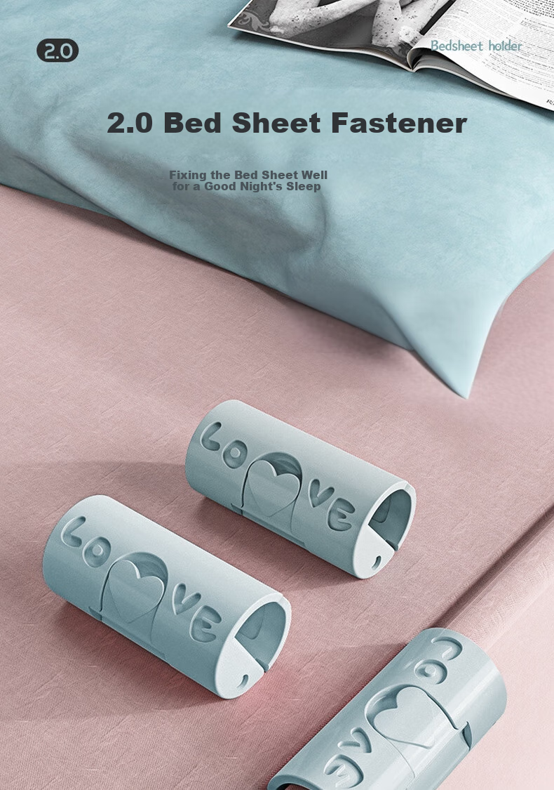 Bingyou Bed Sheet Fasteners, 24-Pack, Anti-Slip Clips, Needleless Bedding Clips, Quilt Clips, Blanket Clips 1