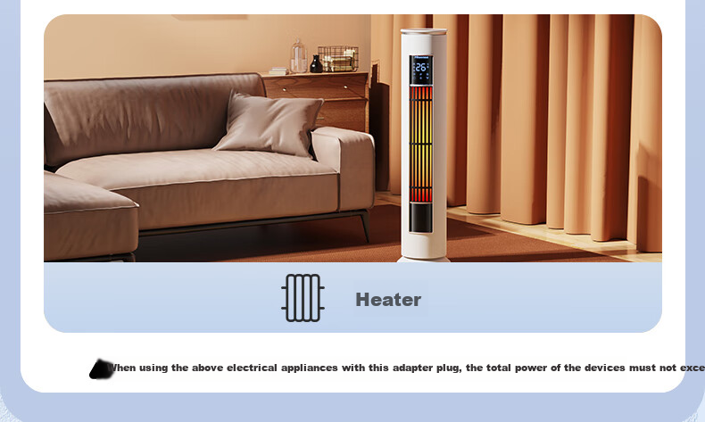 Kyfen Air Conditioner And Water Heater Power Conversion Plug, High Power 16A Large Plug, Wireless/wired with Switch/Integrated Copper Strip/Fire-Resistant Material/Indicator Light Design, 10A to 16A Conversio 9