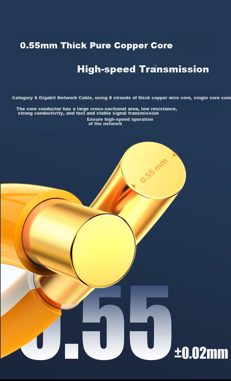 H3C Category 6 Gigabit Ethernet Cable, 0.55 Pure Copper Core [Low Smoke Zero Halogen Flame Retardant], CAT6 Unshielded Anti-Interference Twisted Pair Cable, Home Security Network POE Box Cable, 305 Meters 2