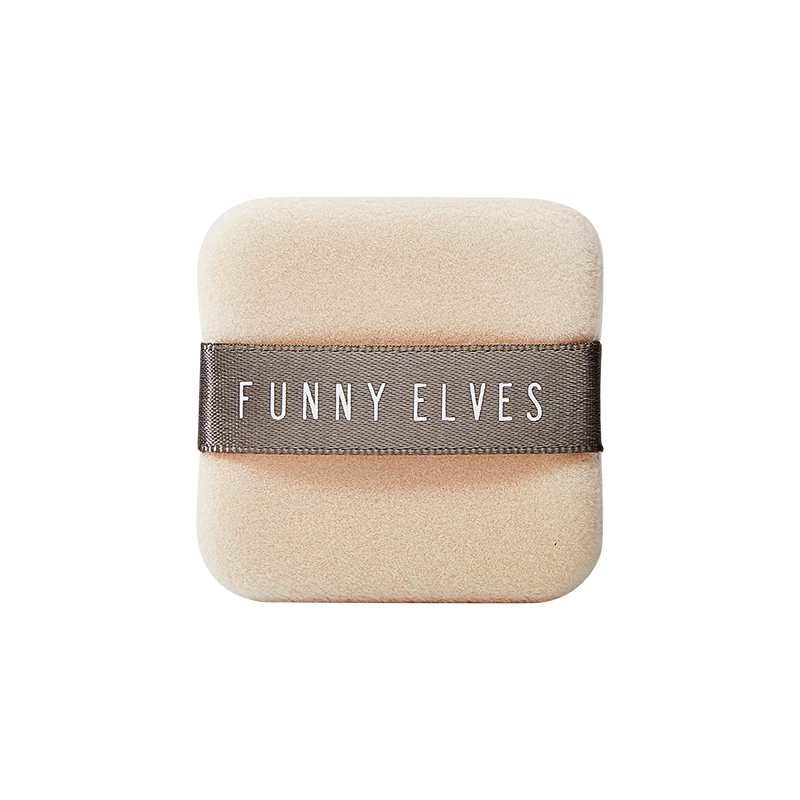 FUNNY ELVES Double-Sided Flocked Setting Powder Puff (for 7g Compact Powder)