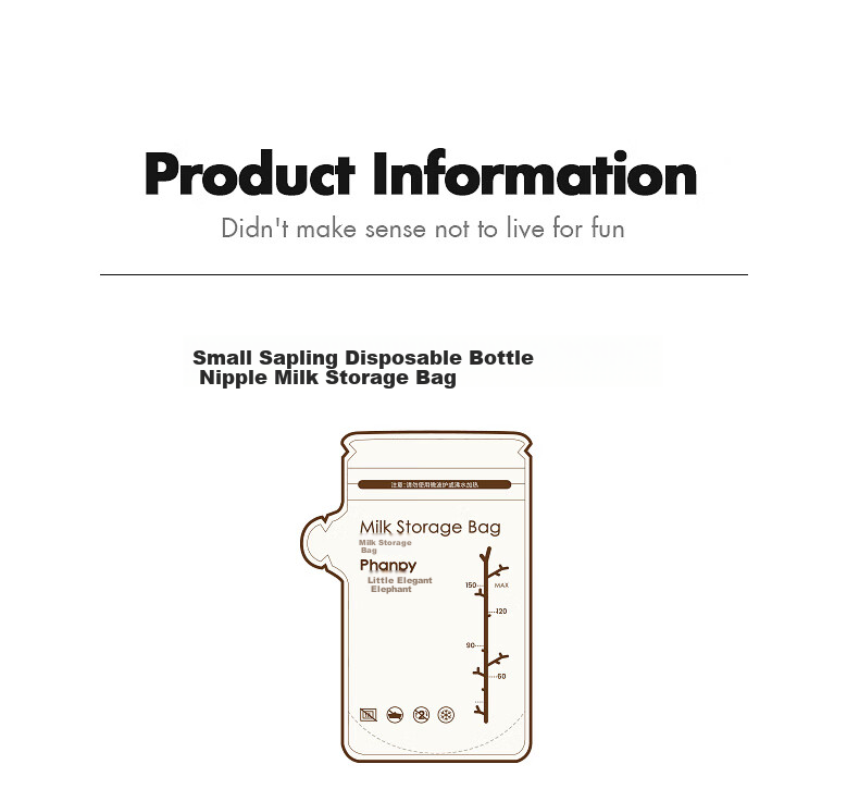 Xiaoyaxiang Light-Blocking Breast Milk Storage Bags, Small Capacity Milk Preservation Bags, 150ml*60 Pieces 13