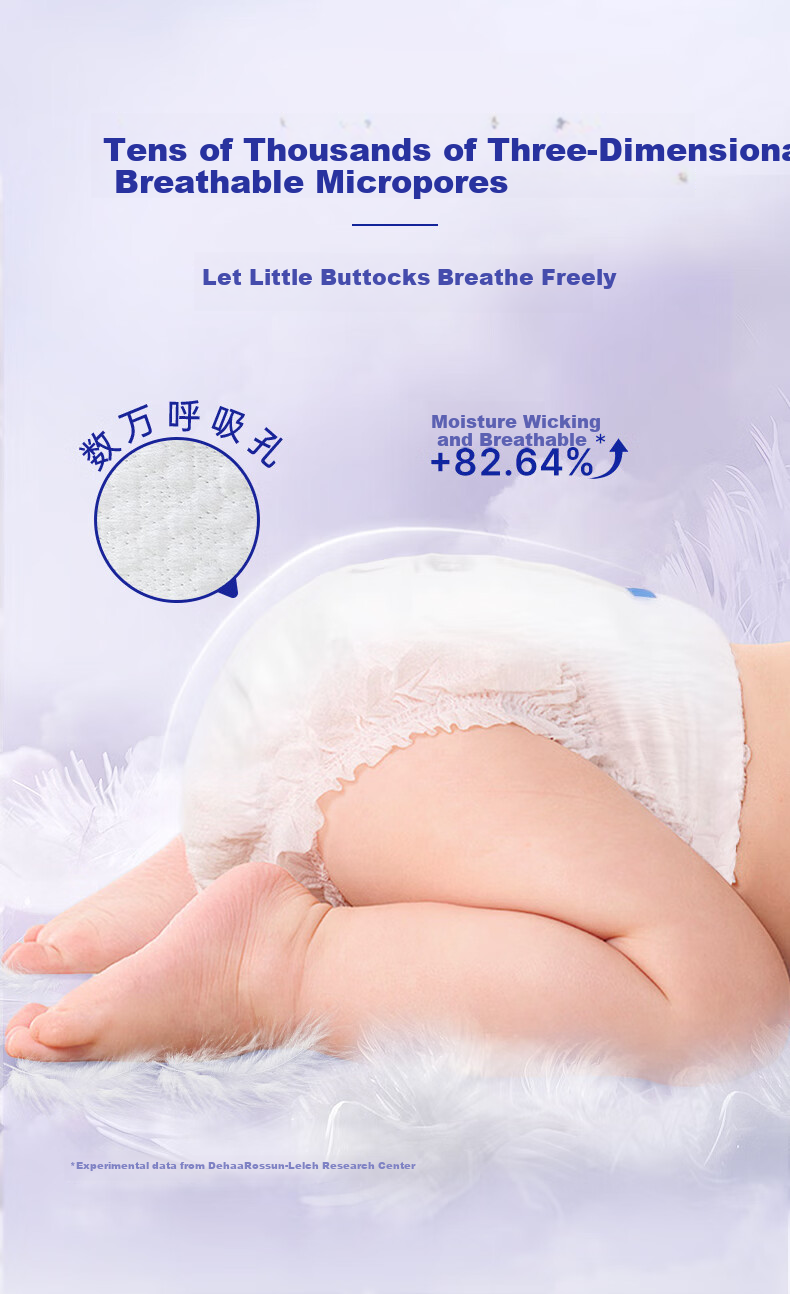 Lelch Black Gold Soft Day And Night Protection Baby Diapers, NB Size, 5 Pieces (Night Use) 7