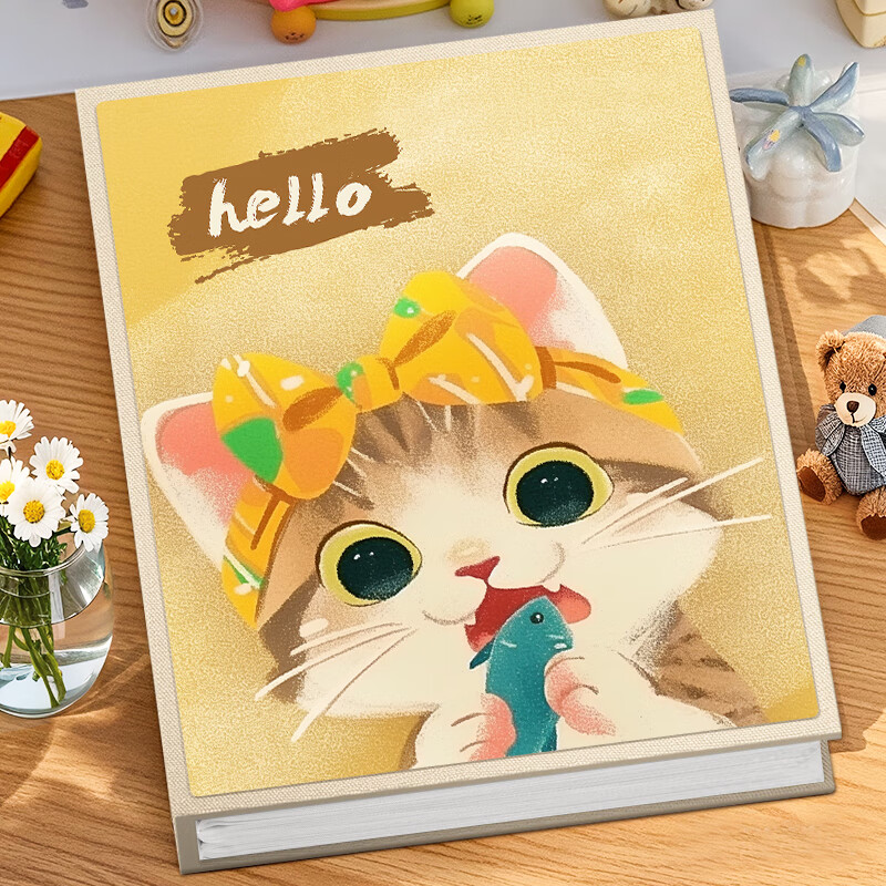 Jucai 6-Inch Family Edition Baby Growth Storage Photo Album DIY Small Album Couple Photo Commemorative Book High Capacity Insertable Laminated