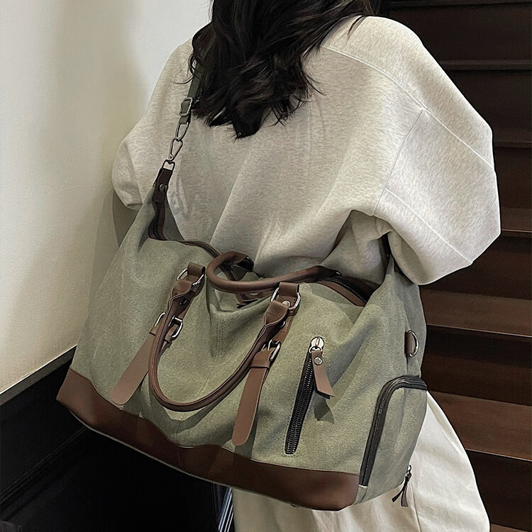 Banzheni Travel Bag for Men And Women, Large Capacity, Can Be Attached to Luggage Handle, Storage Bag for Maternity Leave, Business Trip, Fitness, Handheld And Crossbody Bag 12