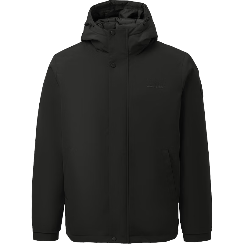HLAHLA Men's Cotton Jacket Lightweight Business Classic Series Hooded Coat Winter New Year