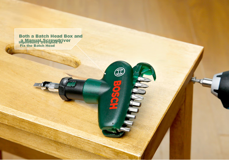 BOSCH Screwdriver Bit Set for Furniture Repair And Toy Assembly, Alloy Steel Material, 10 Pieces "Easy to Handle" 3