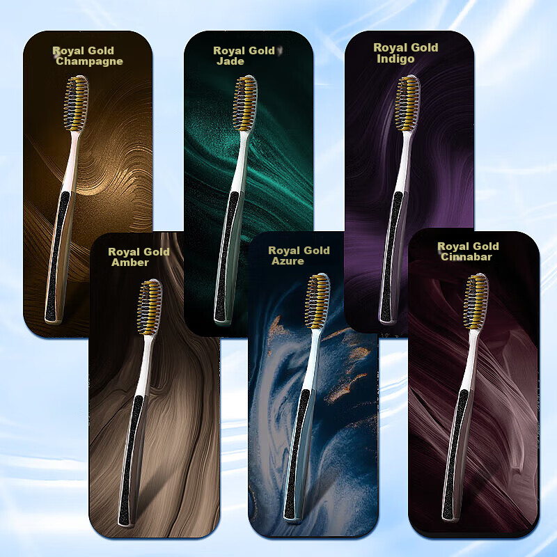 DAGO Wide-Head Luxury Toothbrush with Ultra-Soft Bristles, Extended Curved Handle, for Home Use, Suitable for Men And Women, Gentle on Gums, Easy to Use 7