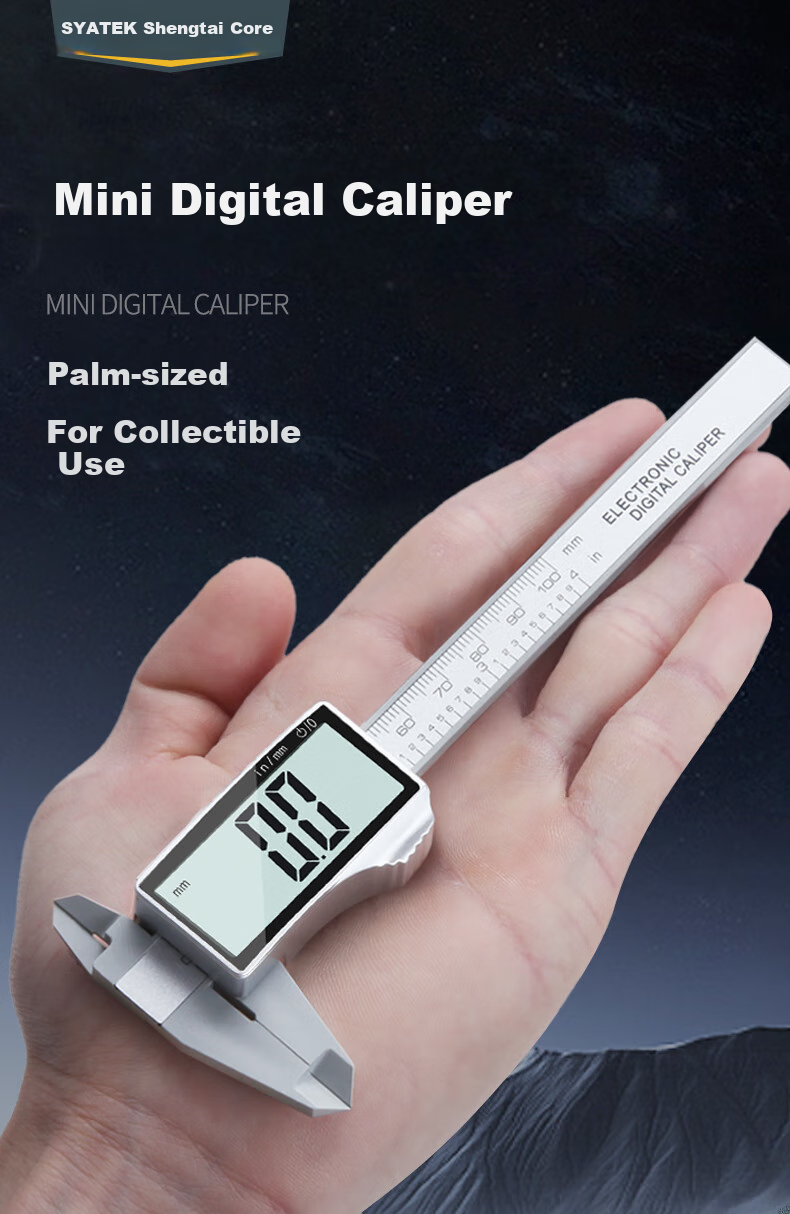 SYNTEK Digital Vernier Caliper, High Precision Small Electronic Caliper for Collectibles, Jewelry Bracelets, Pearls, Jade, Home Use Depth Gauge 1