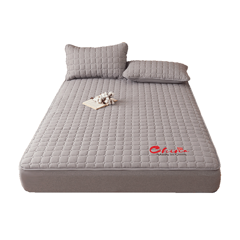 MINISO Skin-friendly Cotton Padded Fitted Sheet 1.8x2m Mattress Protector Cover Full Wrap