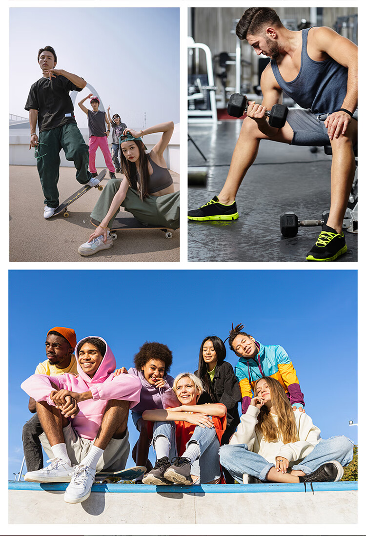 HNK 6 Pairs Quick-Dry Running Sports Socks Unisex Outdoor Towel Bottom Non-Slip Breathable Commuter Casual Socks Universal Series 1