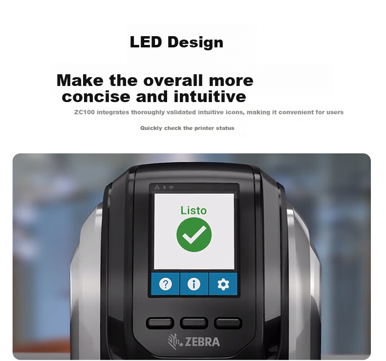 ZEBRA ZC100 ID Card Printer Dedicated Color Ribbon, 800300-250CN, 800300-250CN Color (200 Sheets/roll) 5
