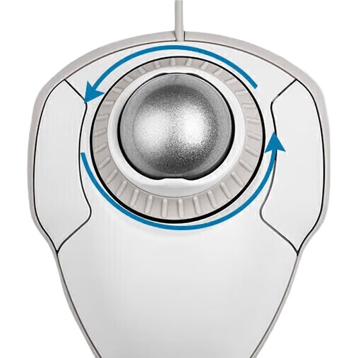 Беспроводная трекбольная мышь Kensington K70993, эргономичная, Bluetooth, для ПК и ноутбука, с подставкой для запястья, белая