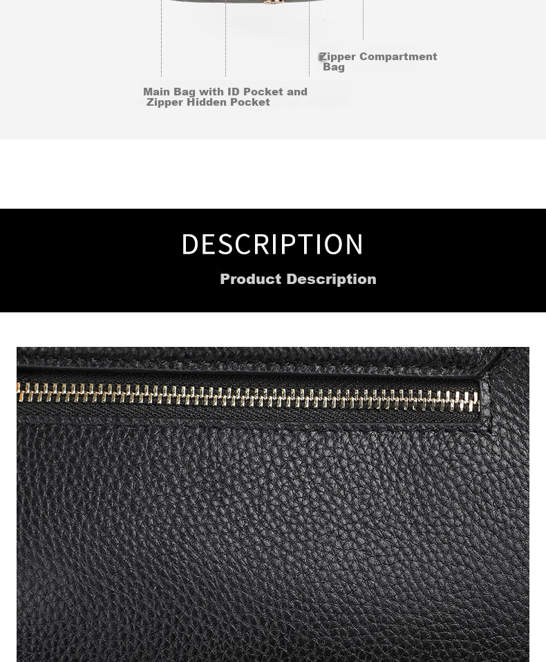 C.BANNER Top-Grain Leather Handbag, Women's Crossbody Bag, Shoulder Bag, Underarm Bag, Light Luxury Birthday Mother's Day Gift, Practical Present for Mom 4