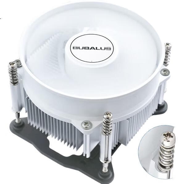 Кулер для процессора BUBALUS L9W White (INTEL 1151/1200, 9см гидравлический вентилятор, медное основание)