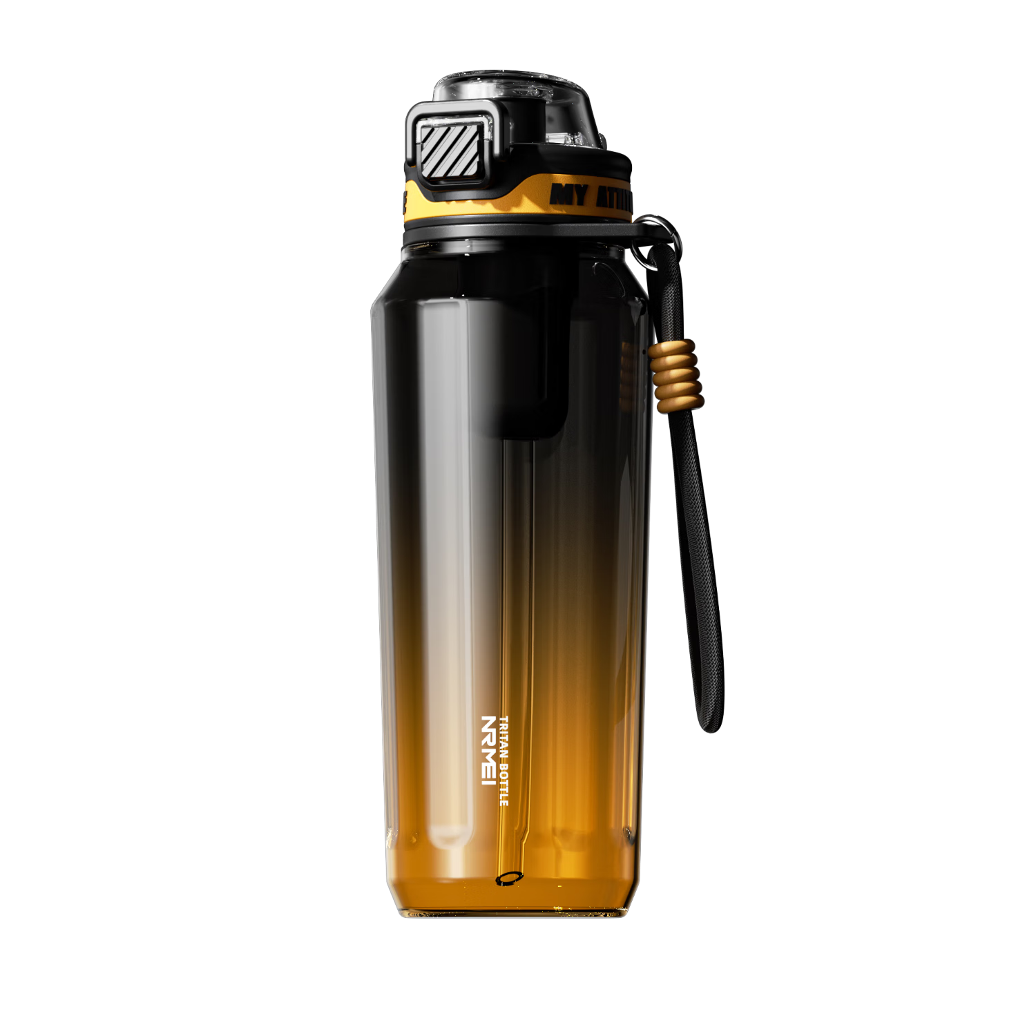 NRMEi Sports Water Bottle, Extra Large Capacity, Men's Tritan, Summer Heat-Resistant, Shatterproof, Tea Infuser, Sports Water Jug, Plastic Cup
