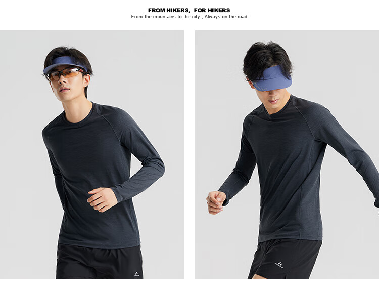 Toread Quick-Dry Long Sleeve T-Shirt Men Outdoor Summer Moisture-Wicking Breathable Ultra-Thin High Elasticity Sports Hiking Mountaineering Base Layer Shirt 9