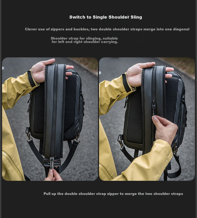 GYXX Gaia C1 Crossbody Camera Bag, Dual-Use Backpack for Men And Women, DSLR And Mirrorless Camera Photography Bag, Storage Inner Liner Bag 4