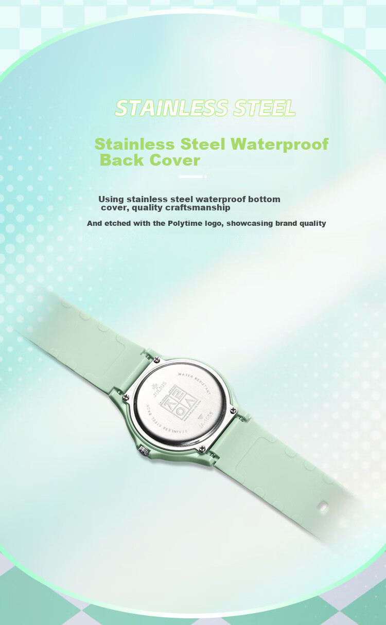 Julius Watch for Women, Korean Version, Sporty Youthful Simple Design, Student Quartz Waterproof Unisex Watch, White JA-1055A 6