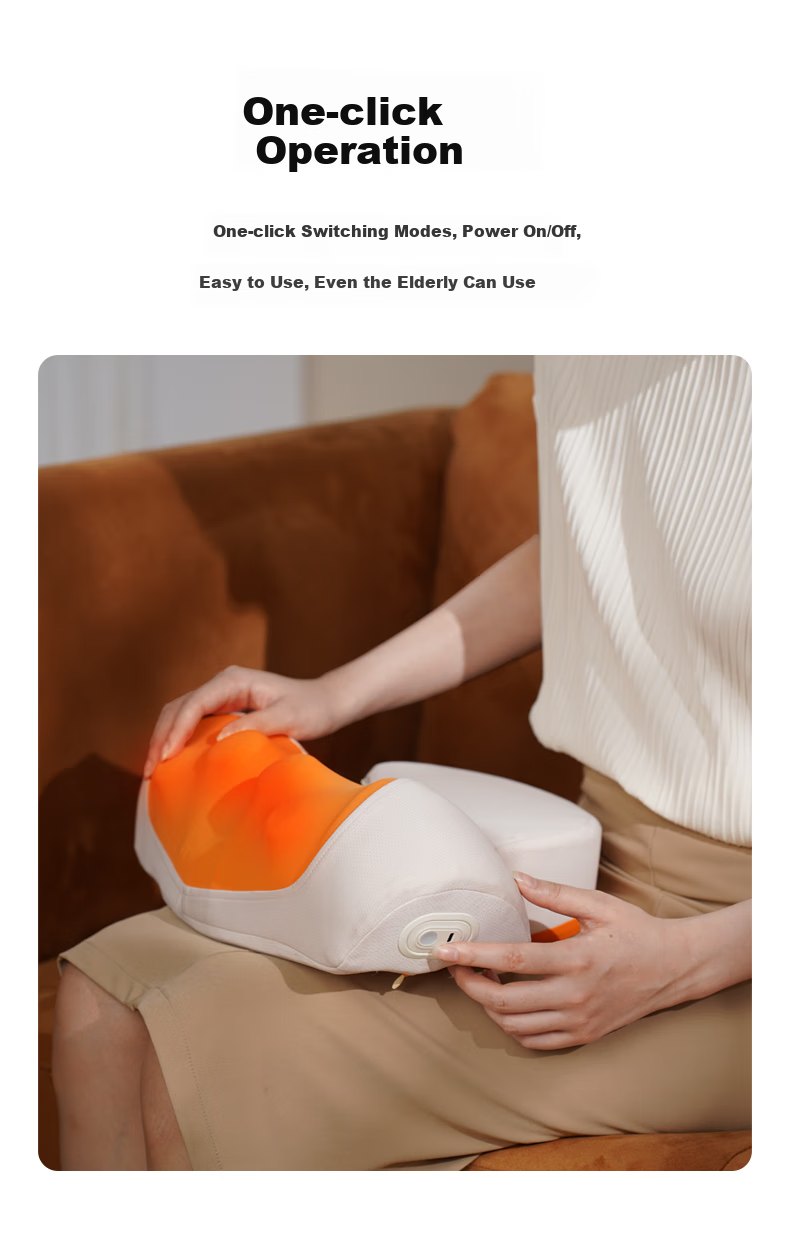 HEZHENG Cervical Massage Pillow, Shoulder And Neck Massager, Head And Neck Two-In Support Stretching Heat Therapy Pillow, Multi-Functional Massage Cushion for Waist Back Legs, Holiday Gift, Birthday Present for Girlfriend 10