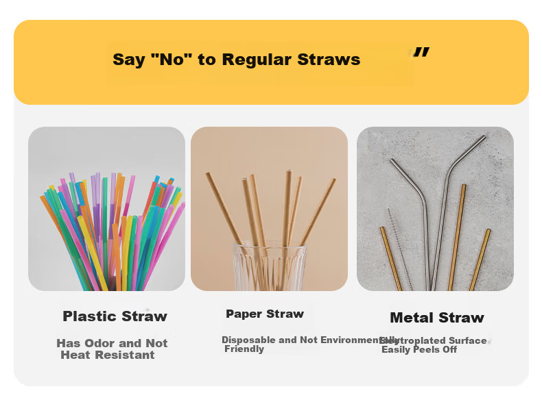 LOCK&LOCK Silicone Straw, Non-Disposable Soft Tube, Baby Drinking Bent Straw, Colored Thick Long Straw, Children's Water Cup Accessory 2