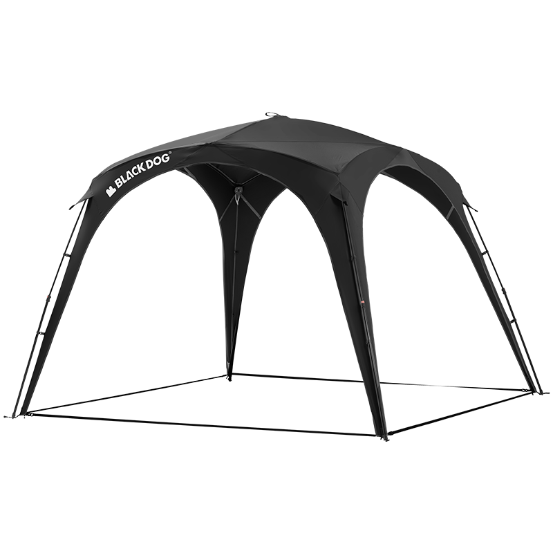 Black Dog Automatic Dome Canopy Quick-Open Outdoor Camping Self-Standing No Setup Blackout Tarp (Zipper Version)