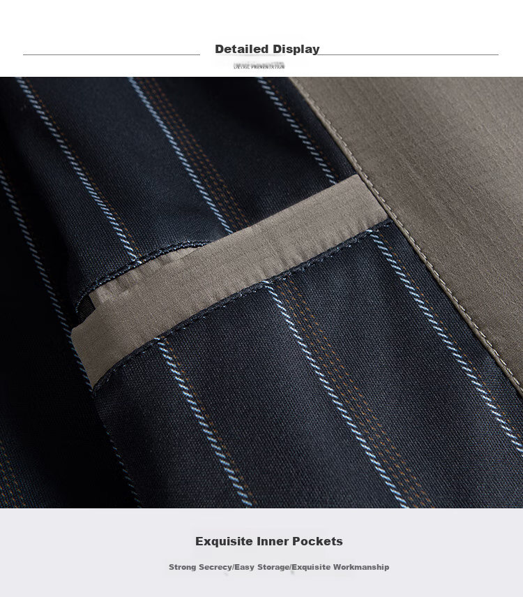 FIRS [Exquisite Embroidered Logo] Men's Jacket, Autumn Business Casual Light Luxury Coffee-Colored Stand-Up Collar Cardigan Menswear 10