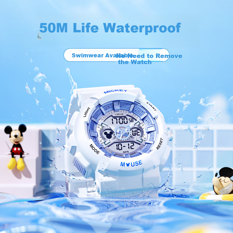 Disney Sports Watch for Girls, Multifunctional Electronic Watch for Primary And Middle School Students, Trendy Waterproof Watch, Birthday Gift 6