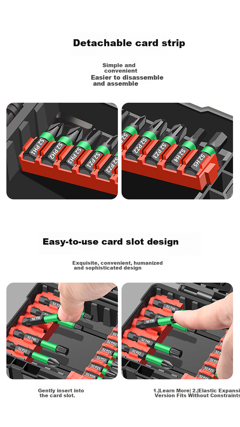 Baolian Screwdriver Set with Strong Magnet, Phillips, Flathead, Hex, Torx, 31 Pieces S2 Alloy Steel 6