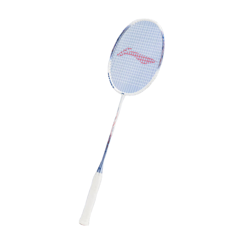 Li-Ning Badminton Racket Set, Thunder Carbon Composite Single Racket, Suitable for Youth And Adults, Pre-Strung
