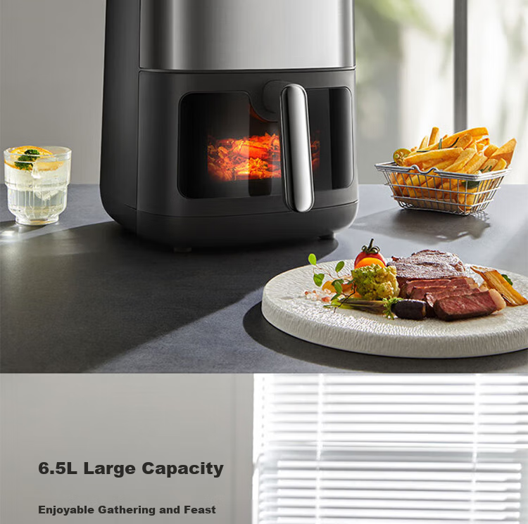 Joyoung Home Oil-Free Low-Fat French Fry Maker, 6.5L, No Flipping Required, Air Fryer with 3D Water-Filling Compartment, KL65-V576 25