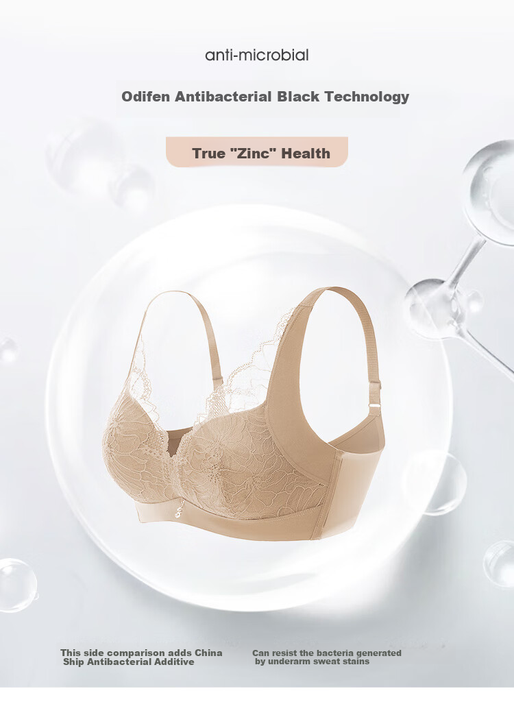 Ordifen Women's Wireless Bra Set with Lace Underwear, Push-Up Bra for Small Breasts XB0330 3