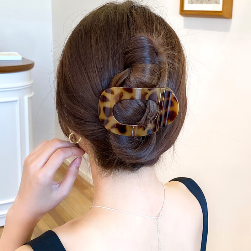 Dongyi Premium Hair Clip for Women High-End Back Hair Bun Claw Clip Wide Hair Accessory Luxury Hairpin Qixi Valentine's Day Gift 1