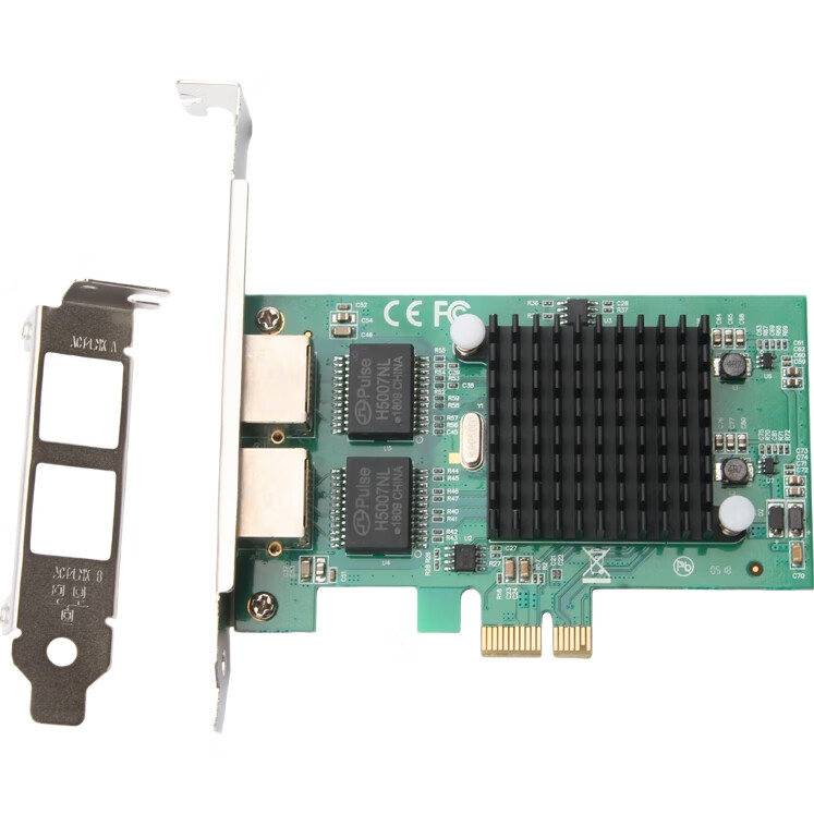 Сетевая карта MOGE MC2254, PCIe Gigabit, двухпортовая, на чипе Intel 82576