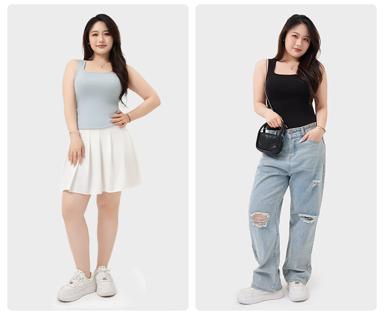 Guniangjia Women's New Vest [No Bra Needed] Integrated Camisole with Built-in Chest Pad, Wearable as Outerwear, Backless Design 21