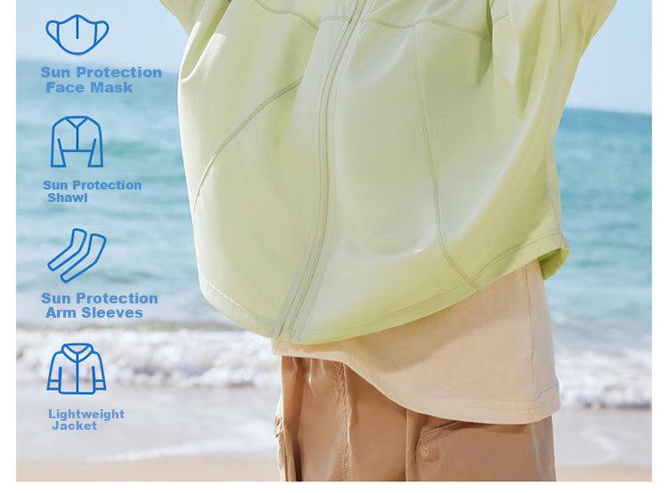 Beitaisi Children's Sun Protection Clothing, Summer Mesh Ice Silk Cool-Feeling, Boys And Girls UV Protection Garment, Breathable New Style Baby Jacket 16