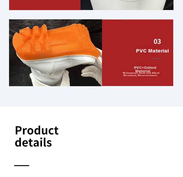 Gongtai Oil And Acid Resistant Food Safety Boots, Rain Boots Waterproof Boots, White, 508mm Height/37.5cm High, Size 40 11