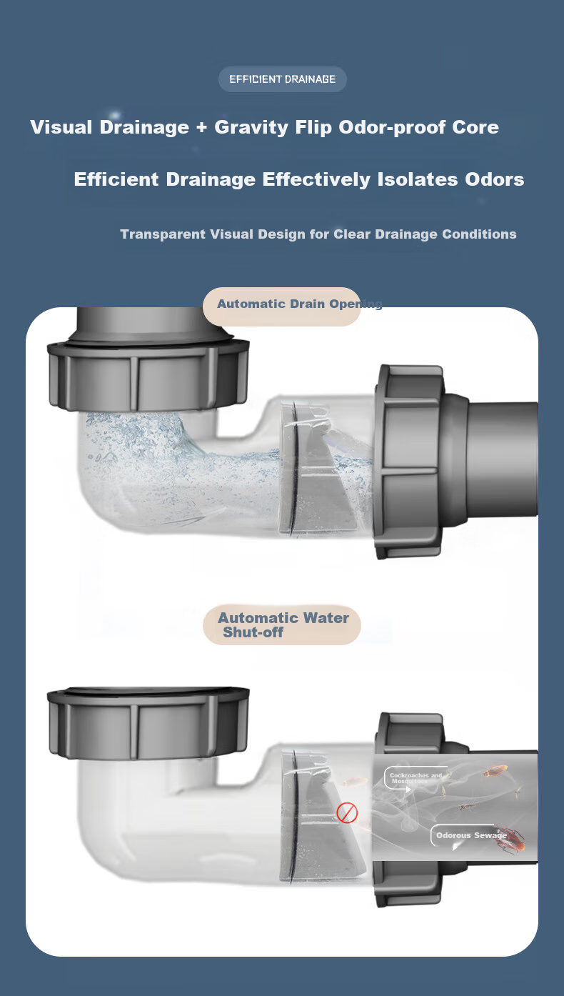 ARROW Kitchen Sink Drain Pipe Three-Way Fitting Set, Dishwashing Basin Drainage System, Sink Drainage Pipe 10